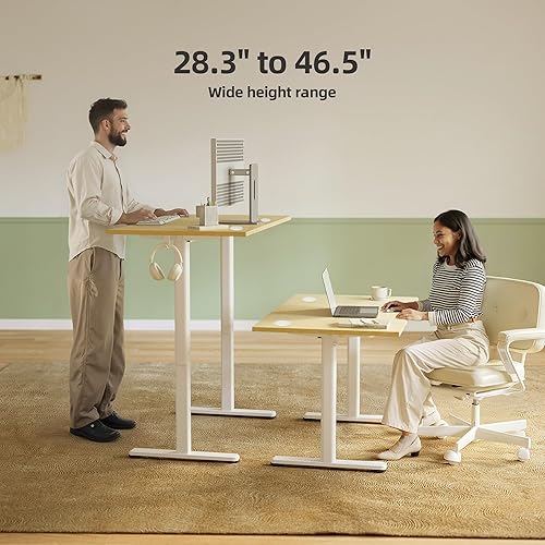 Miniatura 12 de INNOVAR Escritorio eléctrico de pie, escritorio de pie de altura ajustable, escritorio de pie de 40 x 24 pulgadas para computadora de oficina en