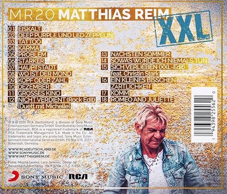 Matthias Reim Mr20 Amazon Com Music
