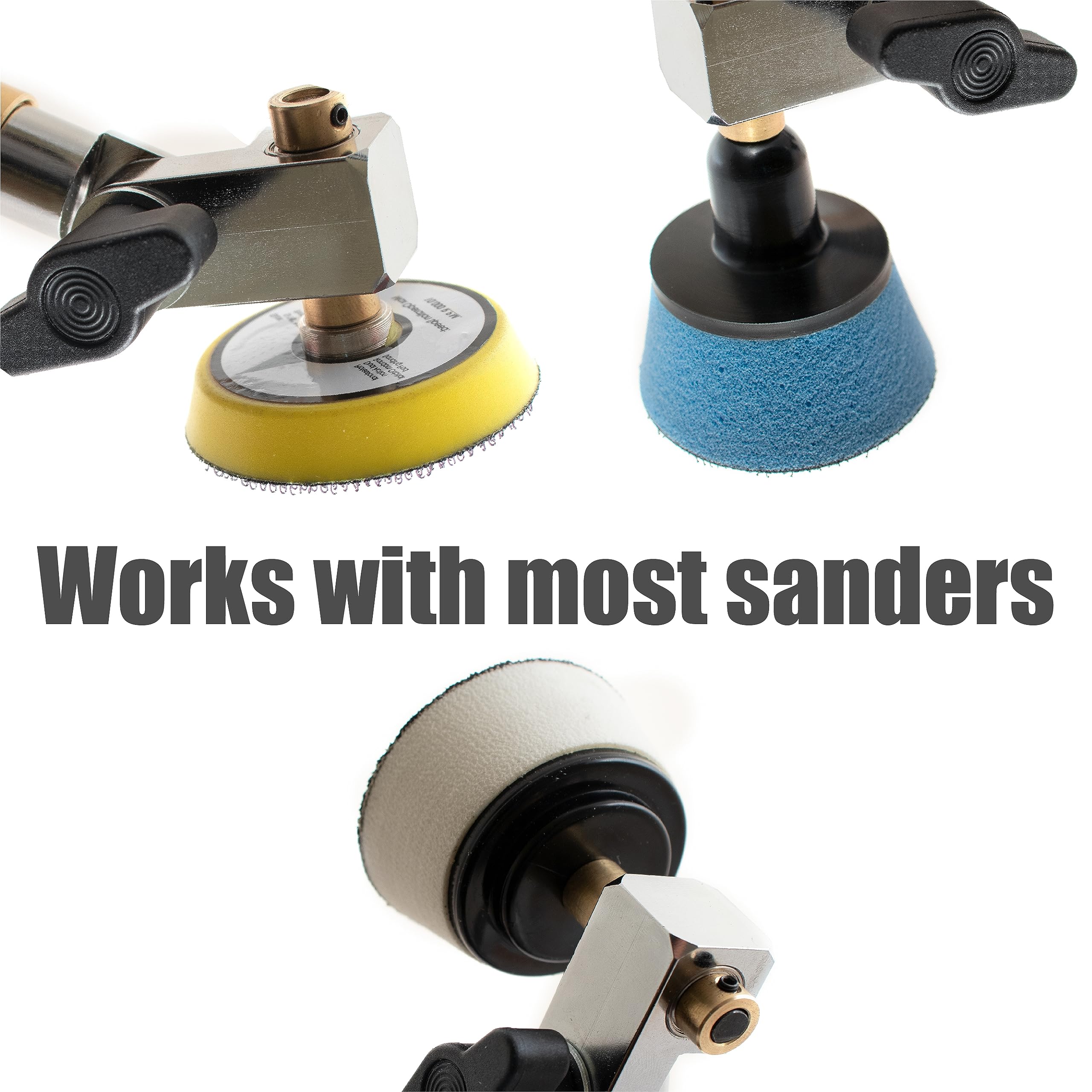 Disco de lijado ondulado con borde flexible de 2 pulgadas de diámetro, grano único, paquete de 25 almohadillas de lijado montadas en taladro manual y lijadoras manuales de cuenco, grano 150