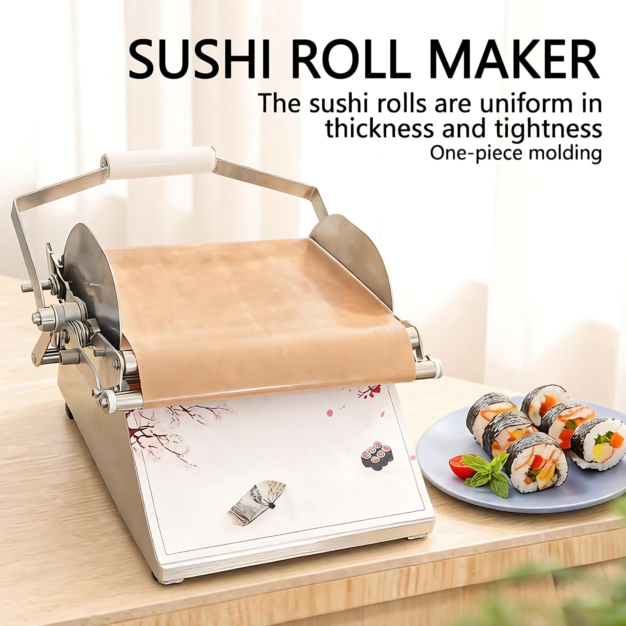Kit de Fabrication de sushis Professionnel, Machine à Envelopper Les boulettes de Riz et Les algues, Tapis Roulant en Tissu de qualité Alimentaire, Activités manuelles pour Enfants