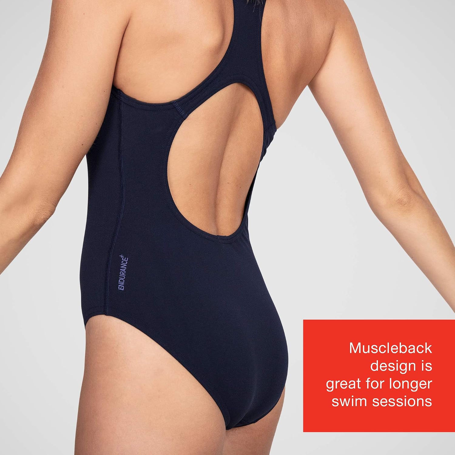 Speedo Women's Essential Endurance+ Medalist One Piece Swimsuit New Season, True Navy, 28 (UK 6) - Image 5