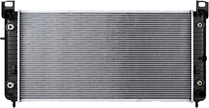 Autoexact 2370 Radiator Compatible with Chevy Silverado Suburban GMC Yukon Sierra Tahoe Escalade Hummer H2 4.3L 4.8L 5.3L 6.0L 6.2L Engine Radiator, 34", with TOC & with EOC