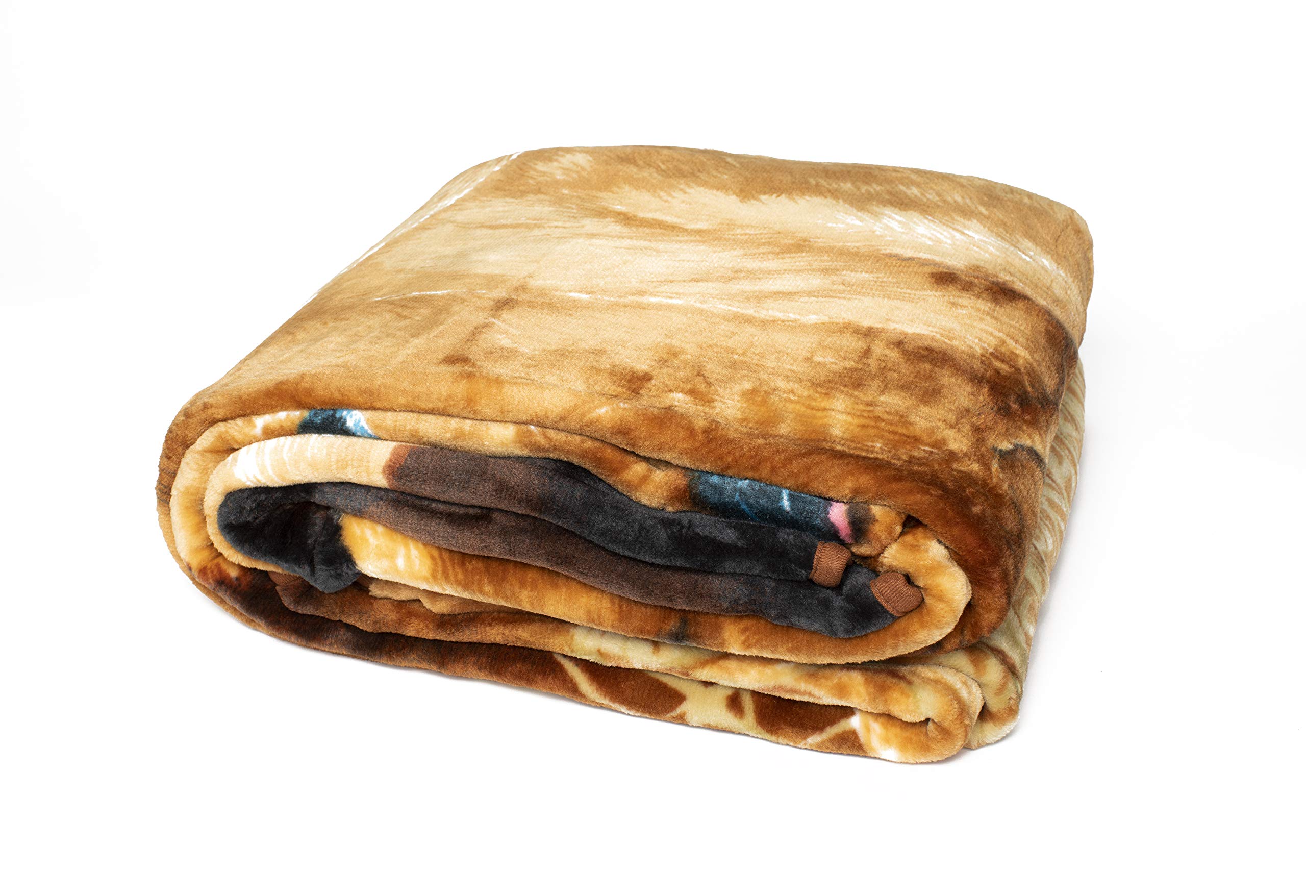 Royal plush Extra Heavy Queen Size Mink Blanket - Golden Retrievers (79