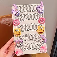 Hair Accessories for Kids Girls | 5 Pc Baby Hair Clip Set Online with Animal Cartoon Hair Pins | Non-Slip Hair Clips for Kids, Pretty Hair Clips for Girls & Hair Bands Girls