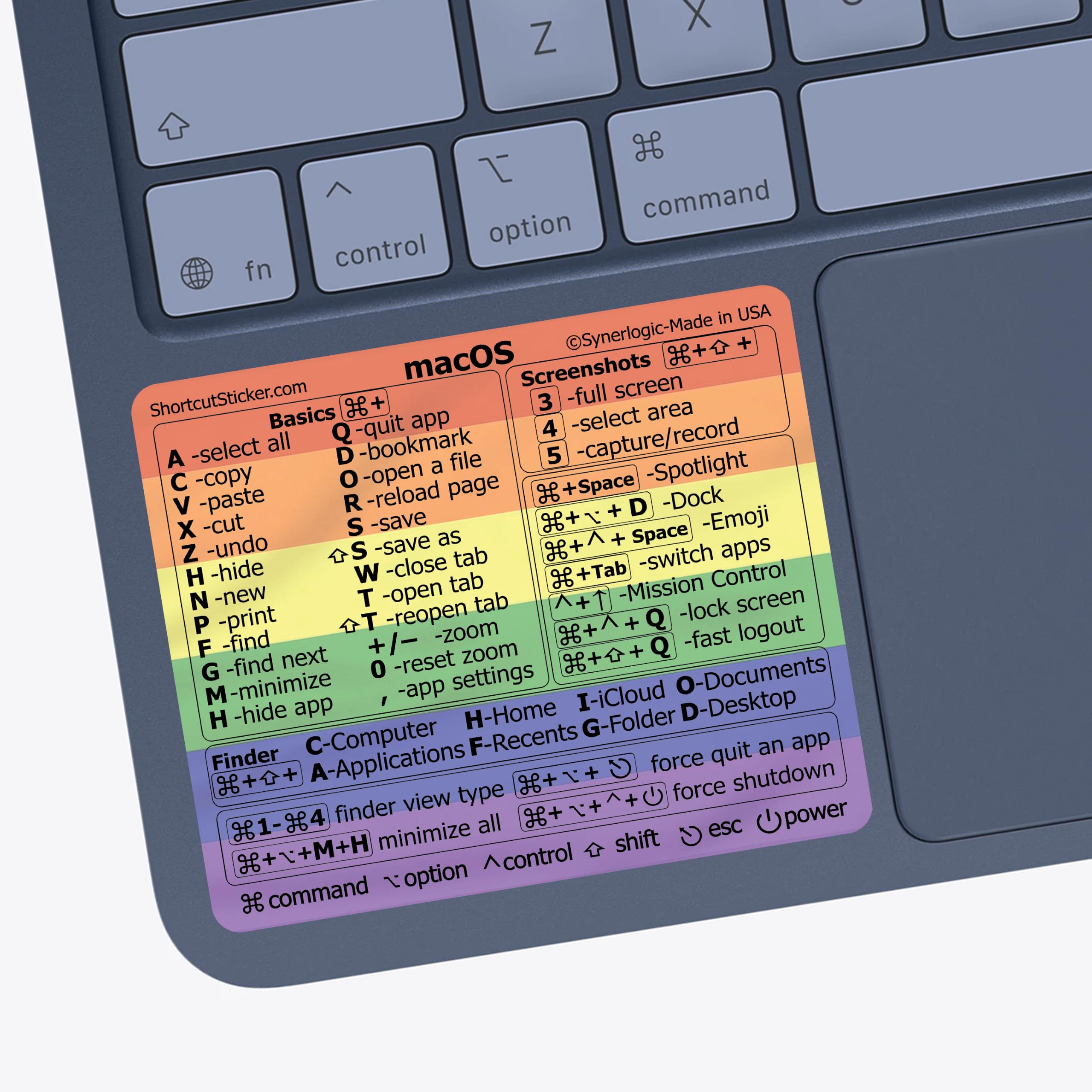 Mac OS Shortcuts Sticker - Boost Your MacBook Speed -21 Mac OS Shortcuts Sticker - Boost Your MacBook Speed -21