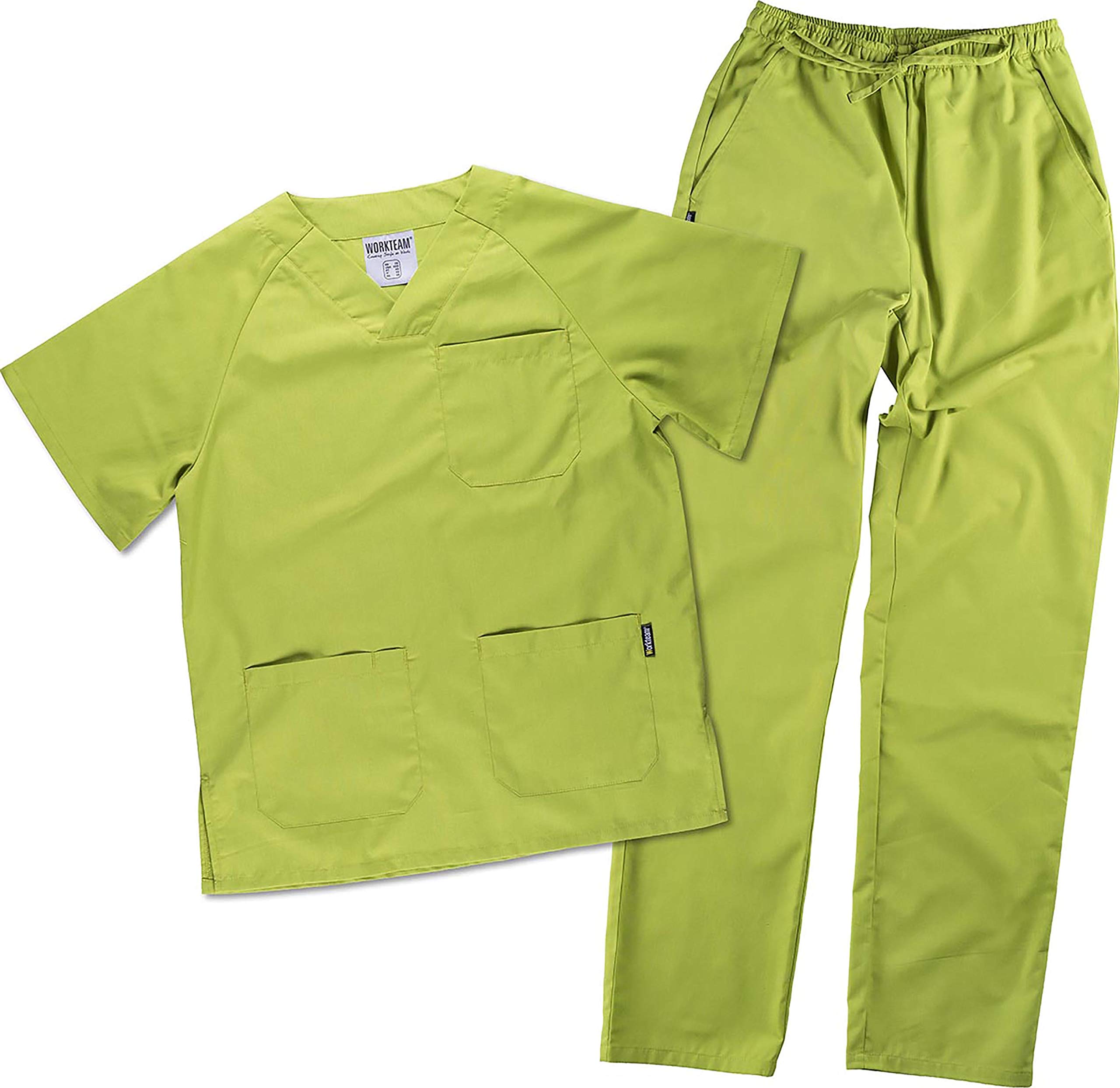 Work Team Teamwork Workteam Uniforme sanitario o Conjunto Sanitario, con elástico y cordón en la cintura, Casaca y Pantalon Unisex