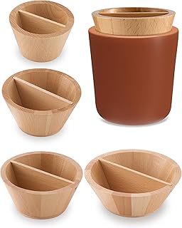 Colingmill 4 Pcs Rim Cone Shaper for Pottery and Ceramic Wooden Tools 4 Size Shaping Cone Trimming Tools for Sculpting Fixing Smoother Rounded Rim Pottery Artists and Hobbyists Supplies(S, M, L, XL)