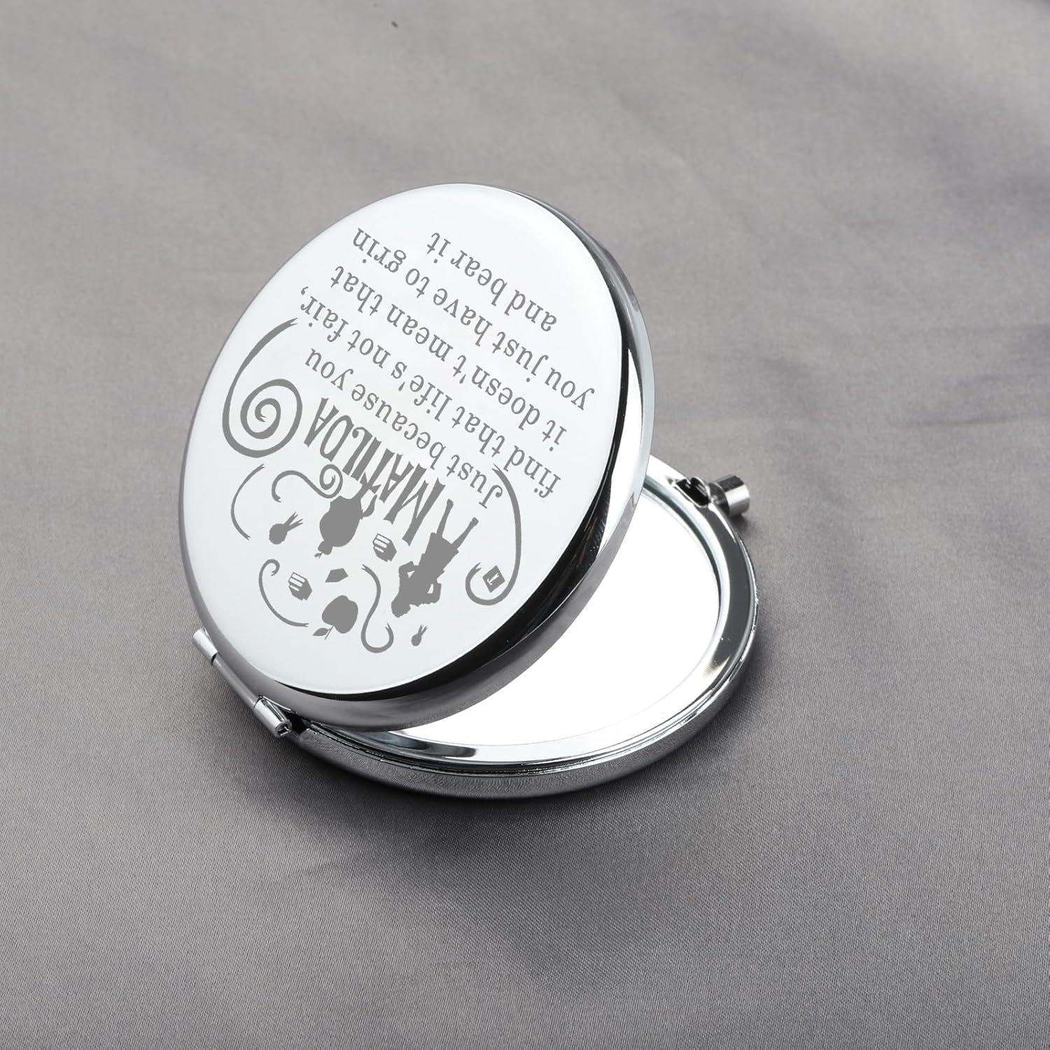 BAUNA The Musical Gift Musical Fan Gift Theatre Pocket Mirror for Friend Family Drama Lover Gift (Just Because CMS) - Image 5