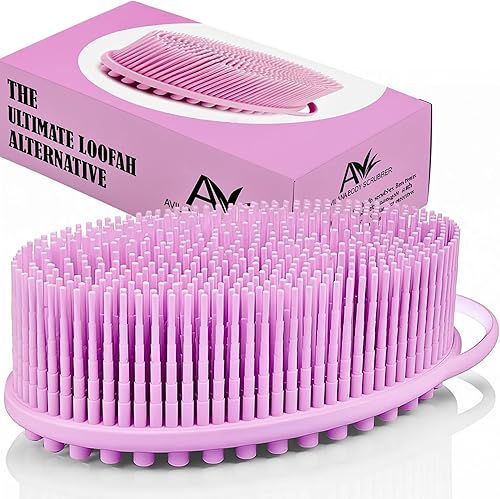 Nuevo exfoliante de silicona exfoliante Avilana fácil de limpiar, ecológico, larga duración, y más higiénico que el lufa tradicional., Total 1,