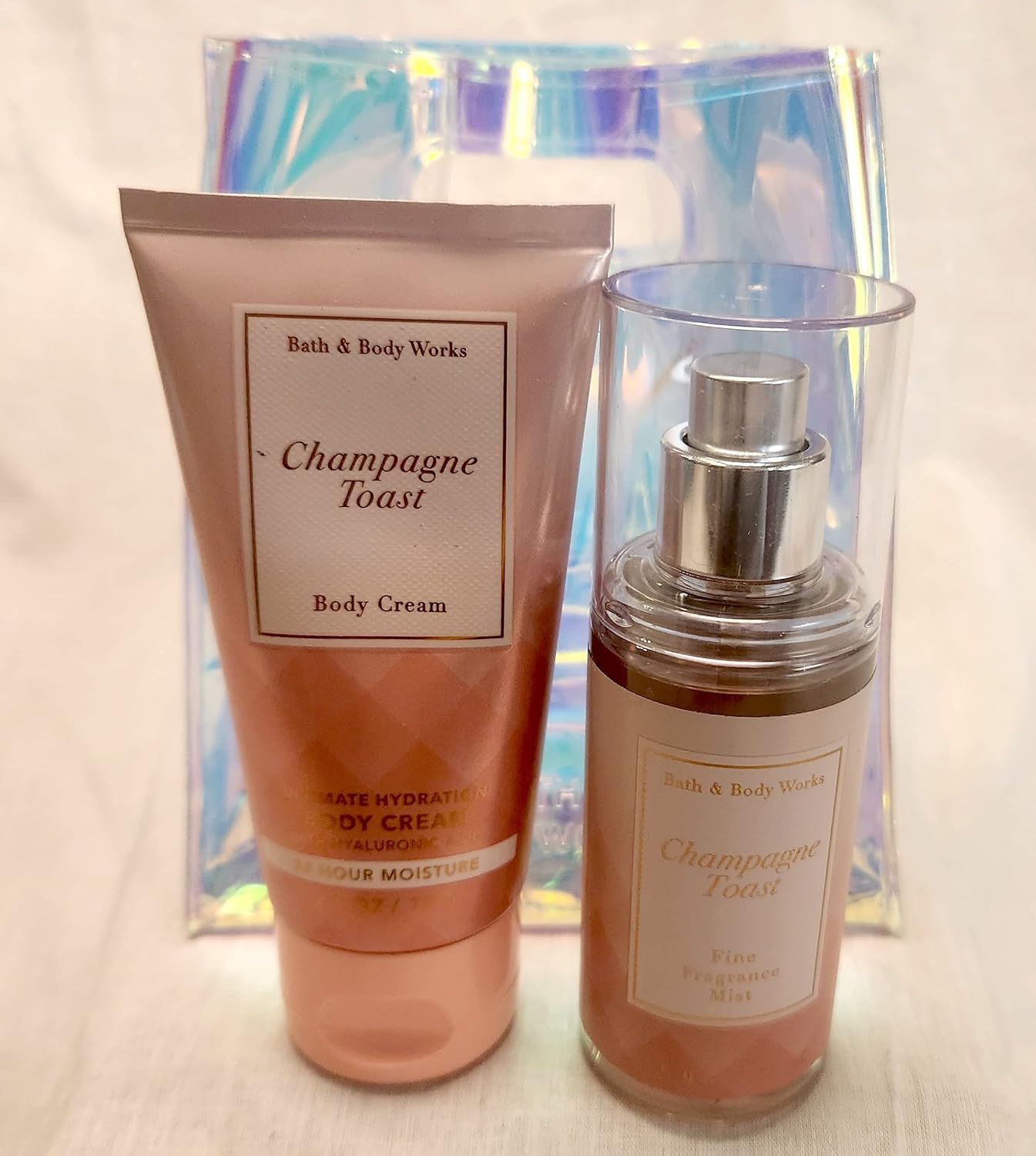 Bath and Body Travel Size Body Care Gift Set CHAMPAGNE