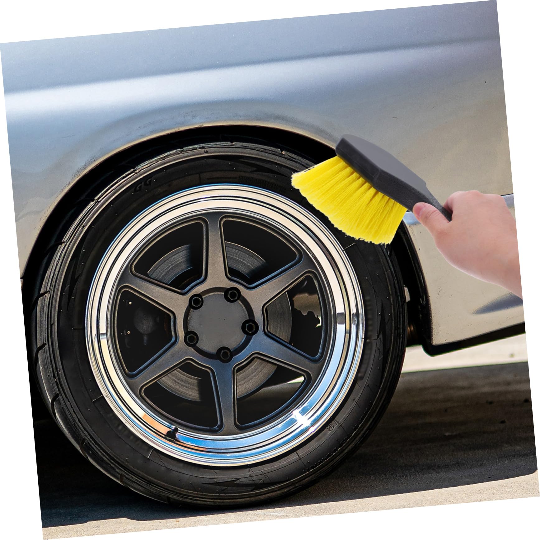Kit Spazzole Pulizia Auto 9 Pezzi in Plastico Pp per Detailing