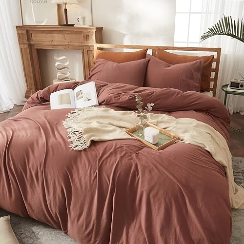 Miniatura 8 de LifeTB - Juego de funda de edredón y funda de almohada de algodón con diseño floral