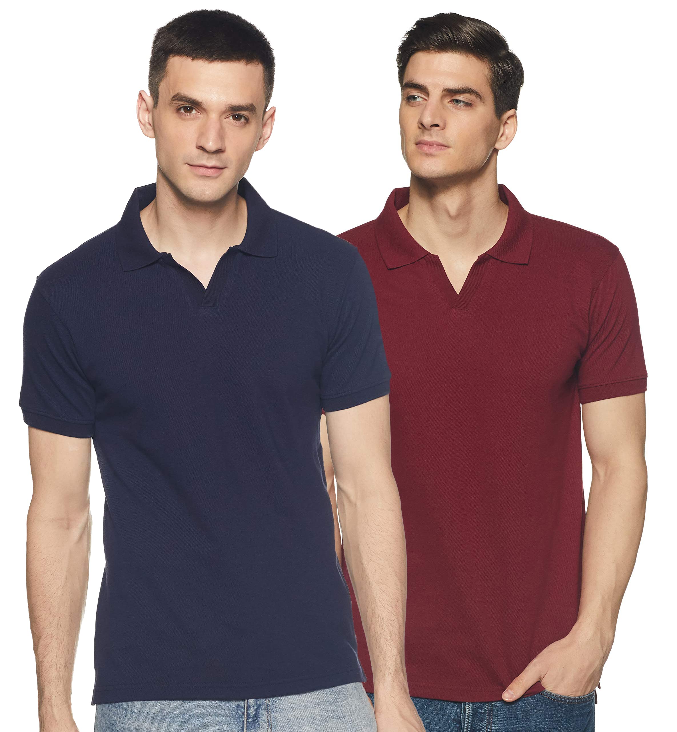 Amazon Brand - SymbolMen's Solid Regular Polo Shirt (JC-PO2)