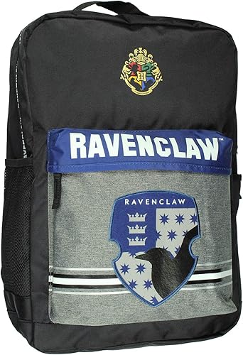 Bioworld Harry Potter Hogwarts Houses - Mochila escolar con funda para portátil, Ravenclaw, Computadora portátil