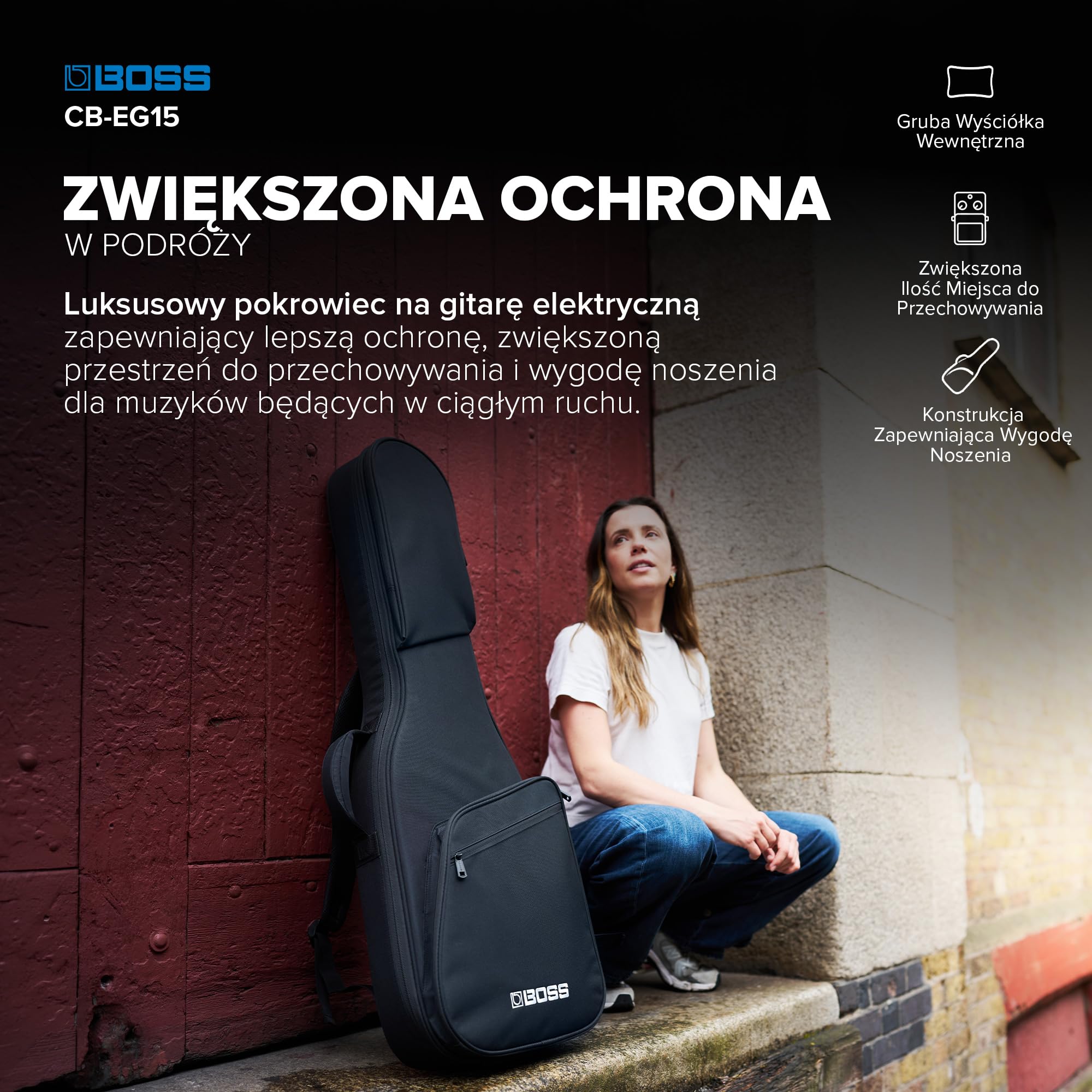 BOSS CB-EG15 Pokrowiec do Gitary Elektrycznej Deluxe