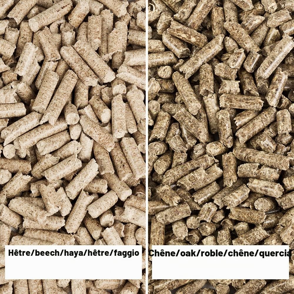 pellets de Fumage chêne et hêtre 15 kg + 15 kg pellets Bois pour Barbecue Four à Pizza fumoir extérieur Accessoires | 15 kg chacun, bois, barbecue, extérieur, granulés de bois, jardin