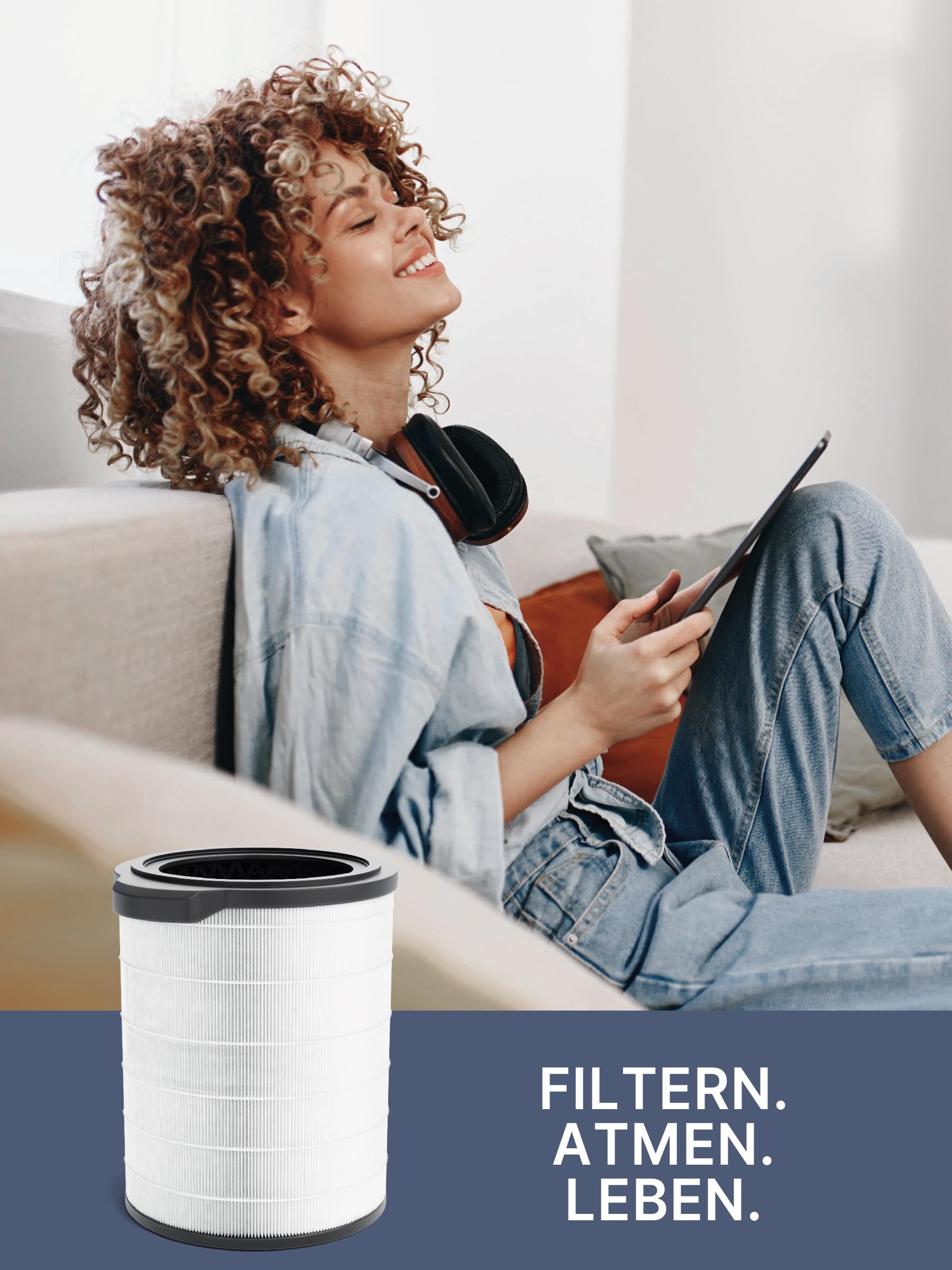 Comedes Kombi-Filter kompatibel mit Philips AC4236/10 Luftreiniger (Series 4000i), einsetzbar statt Philips FY4440/30