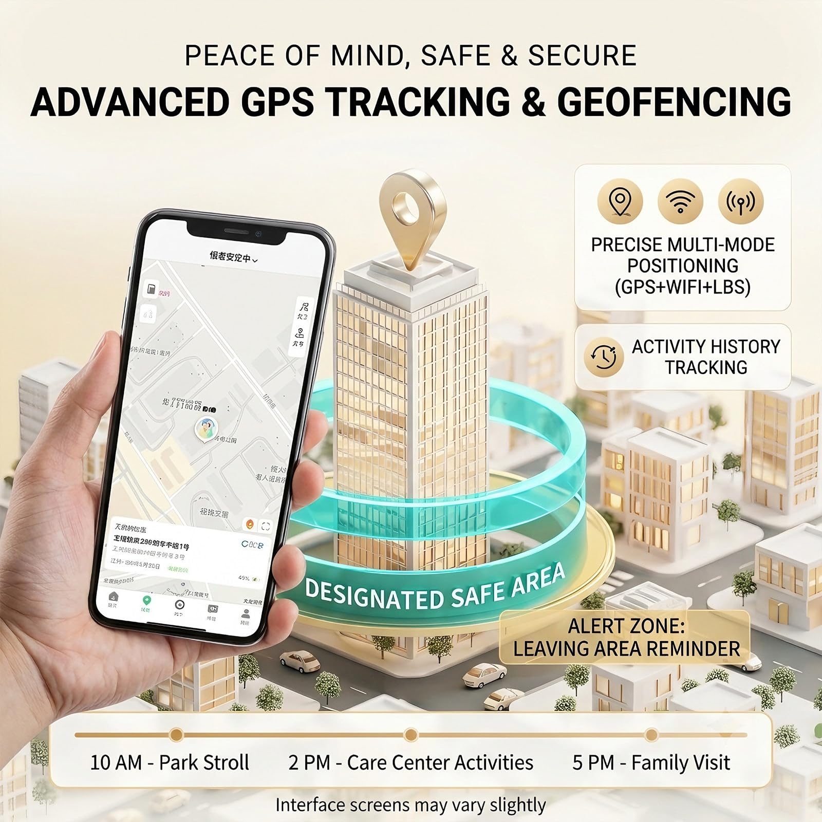 Notruf Uhr für Senioren, Notfalluhr mit Sturzsensor und GPS Tracker, Gesundheitsüberwachung und SOS-Notruf per Knopfdruck, Zwei Wege Telefonie für Senioren, Autismus Patienten