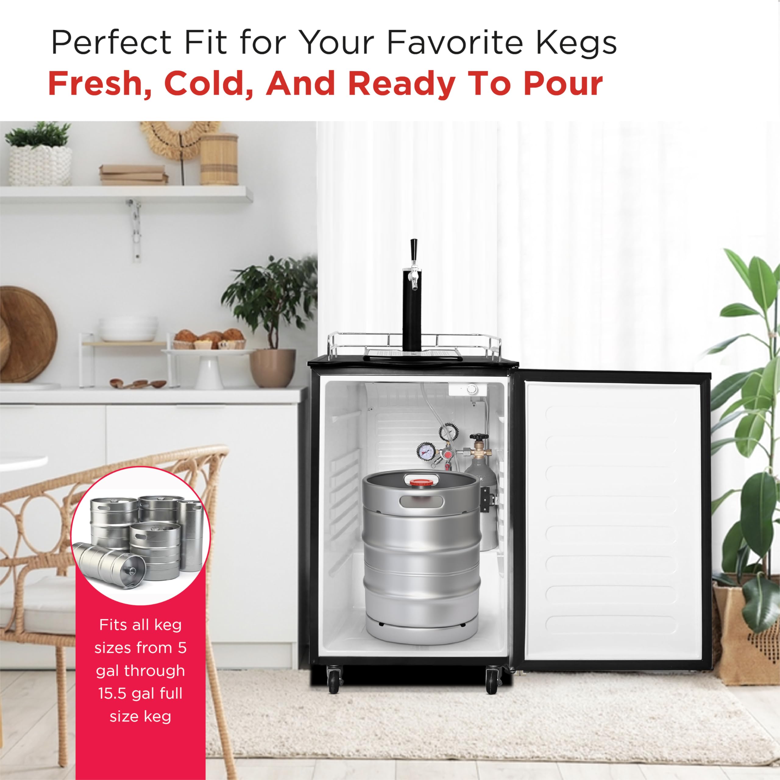 Frigidaire Efrb200 6.1 Cu Ft Stainless Steel Kegerator Beer Bar on Fridge.com - View 6