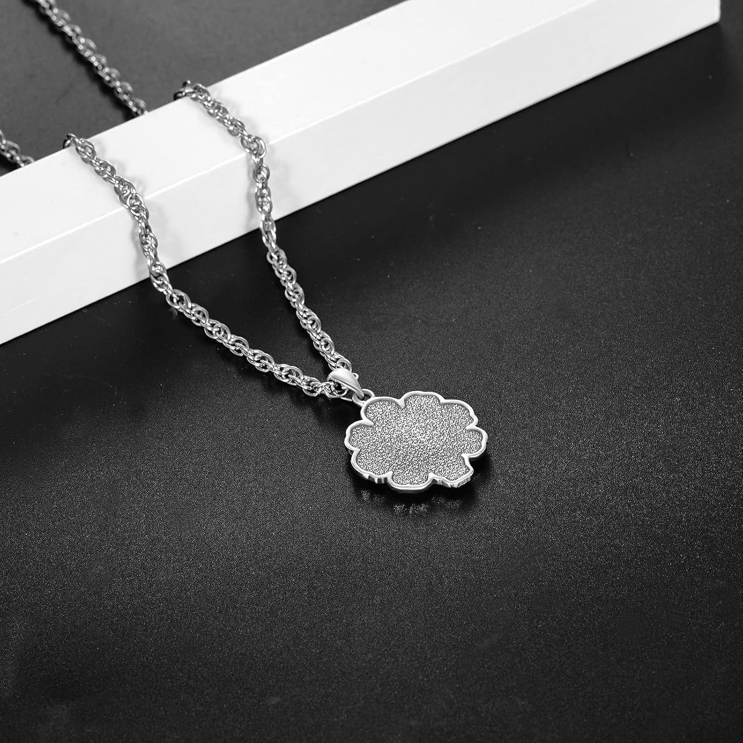 TANGPOET Skull Necklace 925 Sterling Silver Viking Skull Death Necklace, Norse Wiccan Pendant, Halloween Gothic Jewellery Gifts for Men Women - Image 3