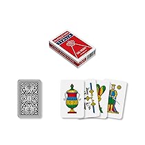Dal Negro 10071 – Napoletane Italia Carte da Gioco Regionali, Astuccio Rosso, dai 3 anni in su