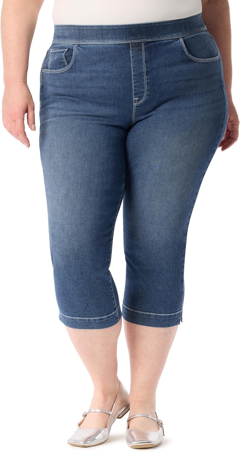 Gloria Vanderbilt Womens Amanda Pull on Capri Standard