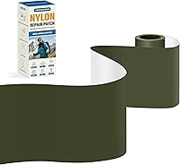 Vista 120 de KING MOUNTAIN Parche de reparación de lona de 9 x 11 pulgadas, 2 piezas, parche de tela impermeable autoadhesivo para sofás, tiendas de campaña