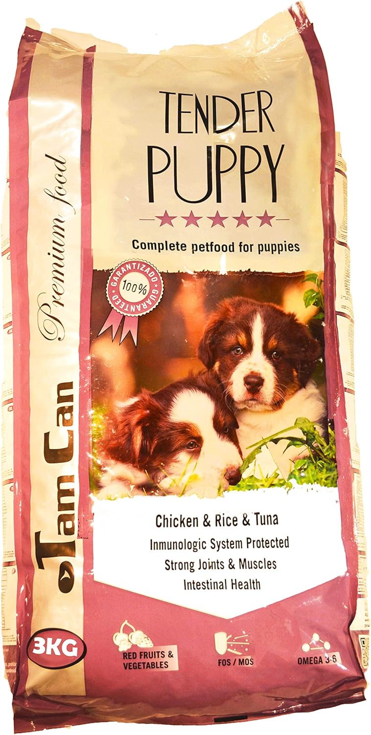 JLN PIENSO para pequeños Cachorros de Perro 3KG (Pollo, arroz y atún)