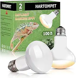 Lâmpadas de calor para répteis E26 de 100 W - Luz de ponto de frade anfíbio UVA atualizada, luz solar simulada para dragão barbudo, lagarto, tartaruga e pintinhos, lâmpada de luz do dia para