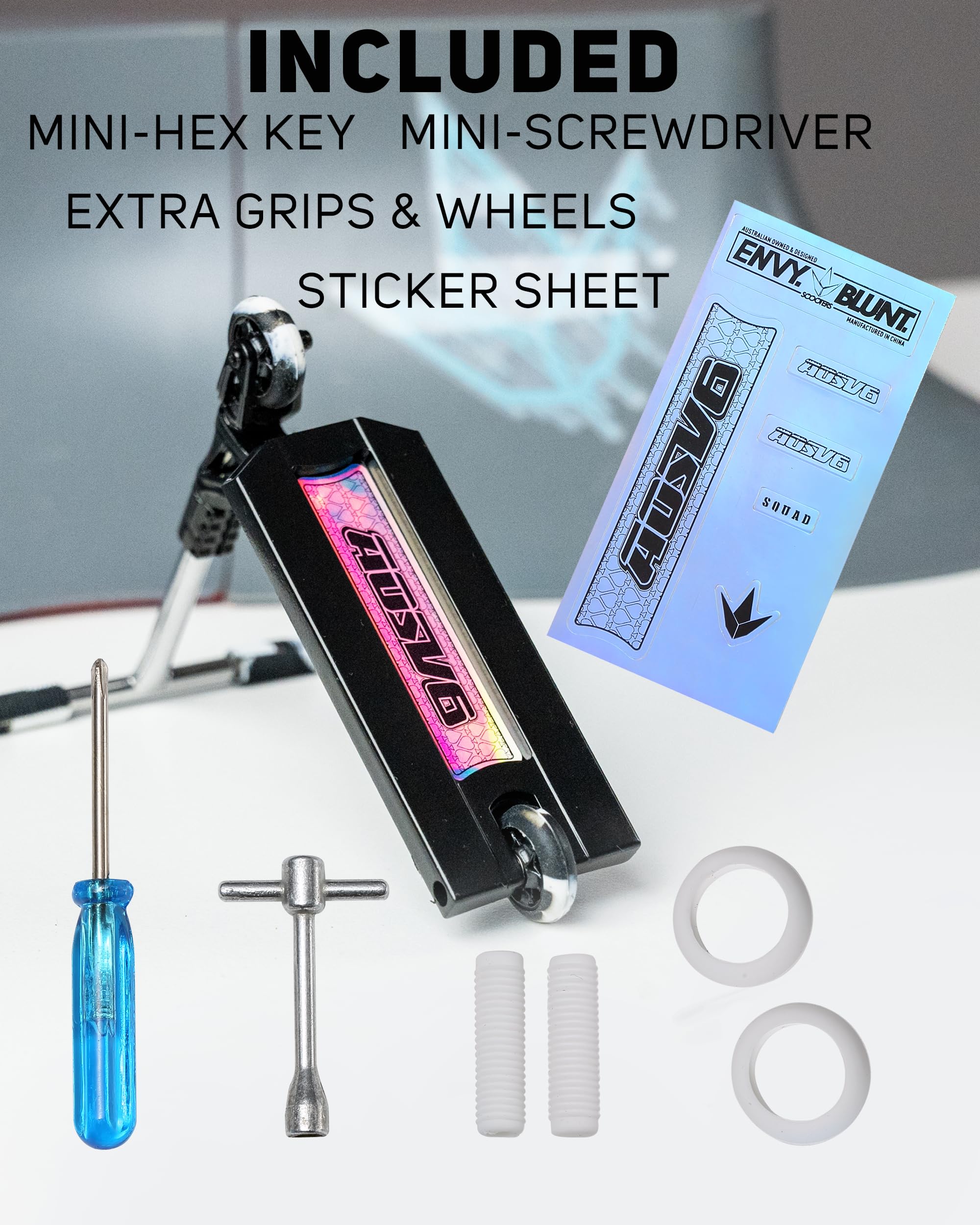 Envy Scooters Pro Finger Scooter | AOSV6 Squad | Chrome | Amazon