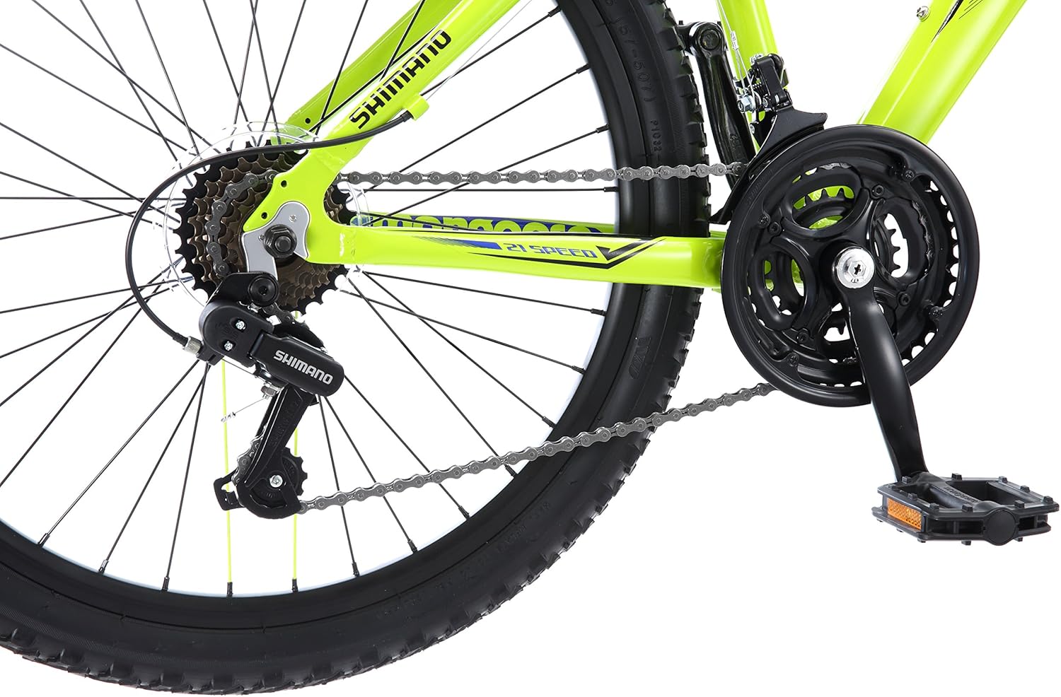 Mongoose Mech Boys and Girls Hardtail Mountain Bike, 24-inch Wheels, Lightweight Kids/Youth Aluminum Frame, 21 Speed Twist Shifters, Front Suspension, Suggested Rider Height 56-66-Inches