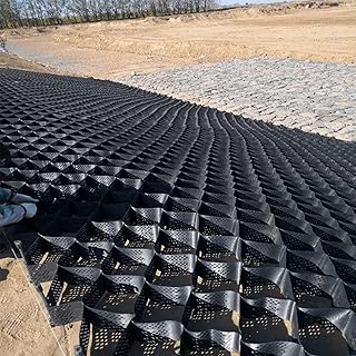 Geo Grid Ground Reinforcement Geo Grid, Durable Subgrade Pea Gravel Geocell Grid 2 Inch Tall, Driveway Polyethylene Honeycomb Stabilizer Grid Paver (Size : 5mx10m (16.4ftx33ft))