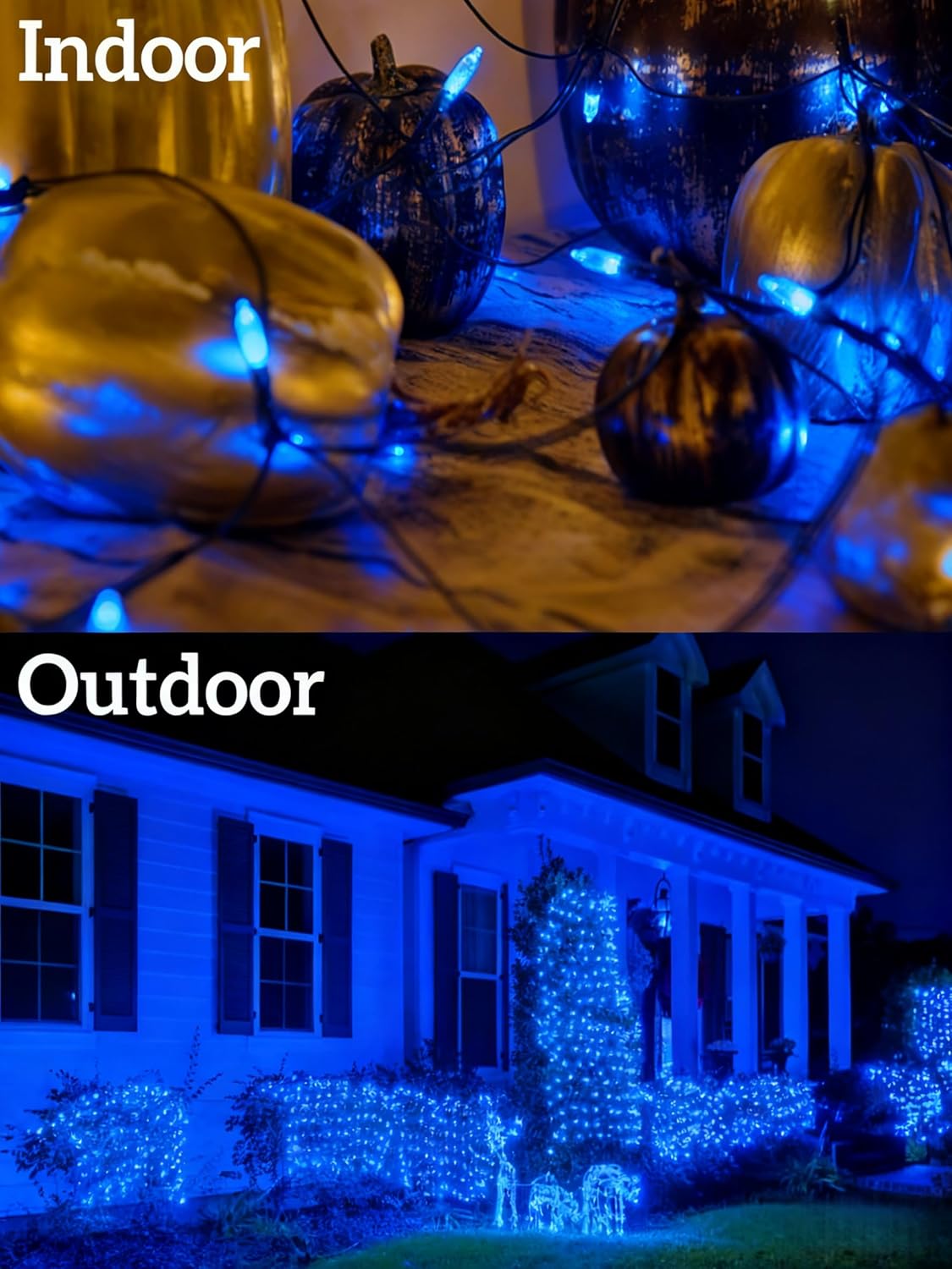 Led Christmas Net Lights Outdoor Connectable, 120LED 5ft x 6ft Waterproof 8 Modes Black Wire 29V Plug in Mesh Lights for Garden Yard Bushes Trunk Tree Decor