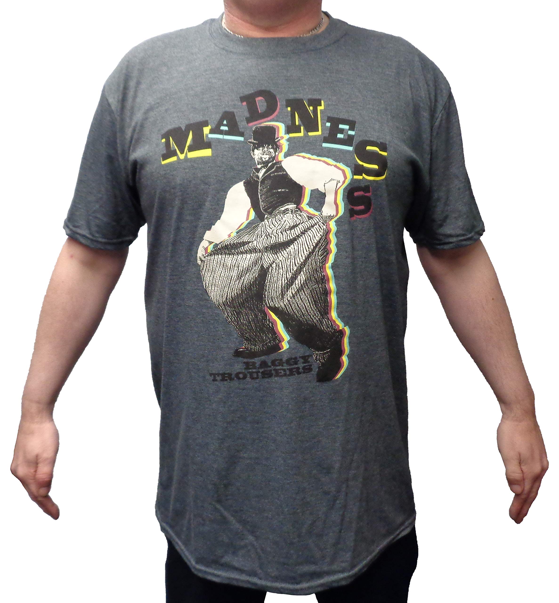 Mazeys Mens Official Madness T Shirts (Large, Baggy Trousers)