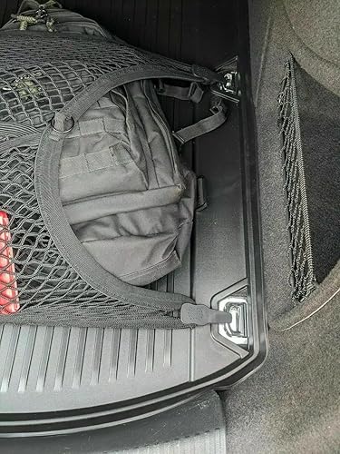 Miniatura 5 de Red de carga organizadora de maletero trasero para Audi A4 S4 2017-2023 – Red de carga estilo piso para sedán – Organizador de maletero de coche de