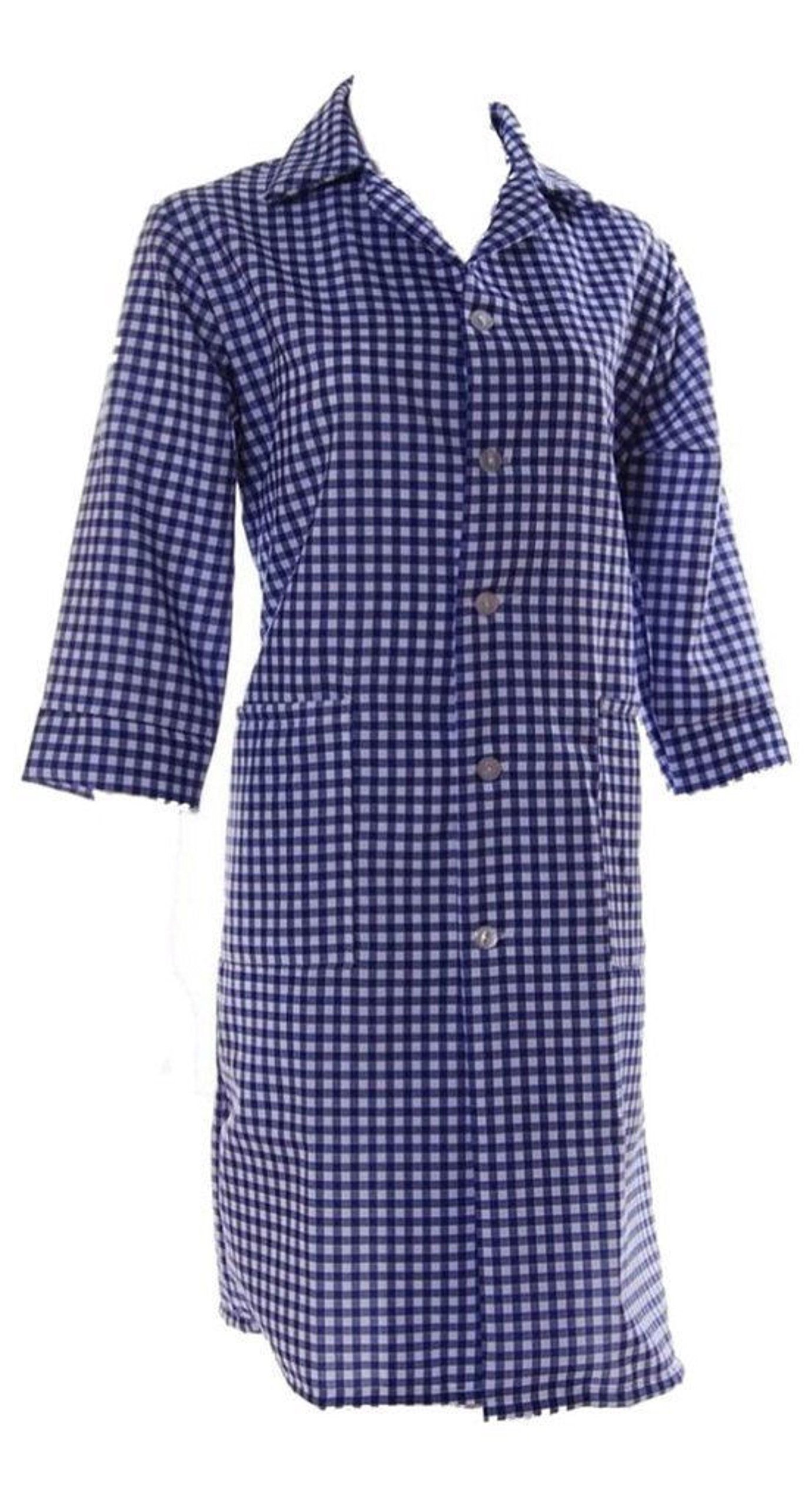 Ladies Full Length Button Through Overalls, Choice of Colour and Size. UK Only (xxxos 56/58 inches, Navy Blue)