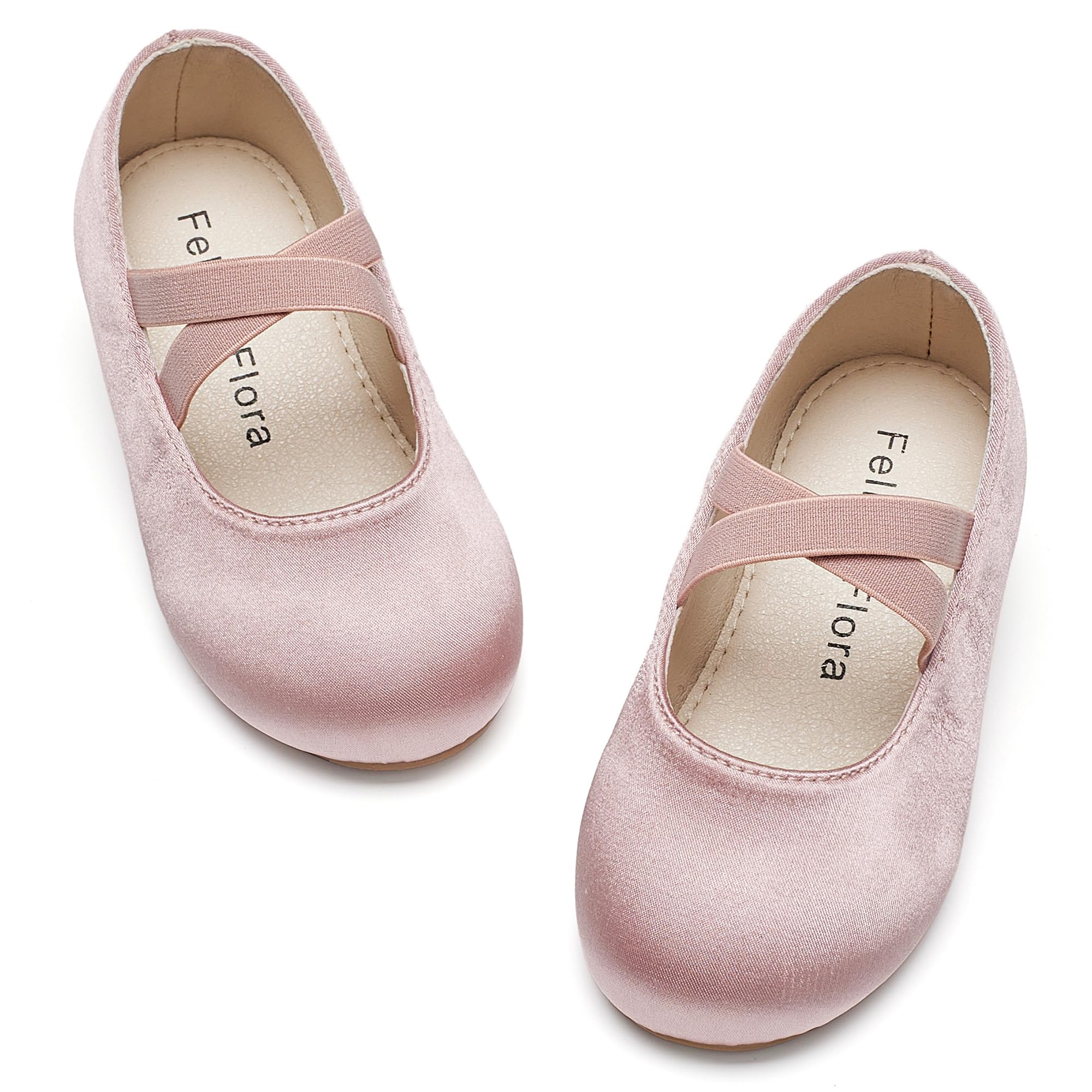 Felix & Flora Toddler Girl Dress Shoes - Flower Girl Ballet Mary Jane Flats Party School Wedding