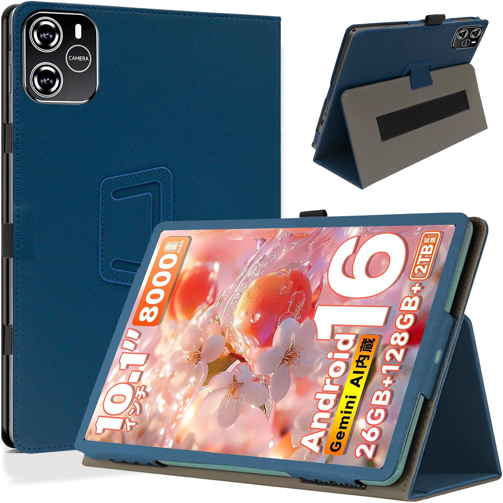 Amazon.co.jp: HEFENGKU 見開き型保護カバー For TechZen/ByteFlow