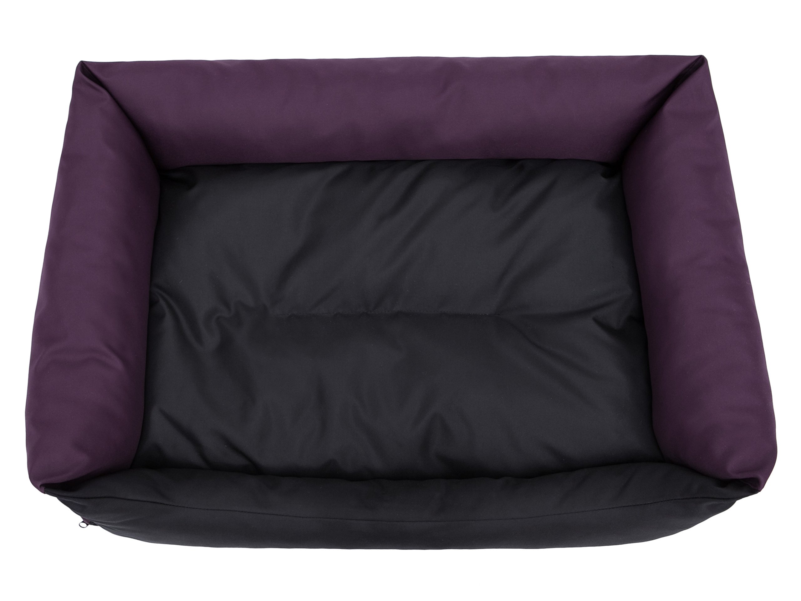 Legowisko dla psa, kota, legowisko dla psa, poduszka dla psa, łóżko dla zwierząt, sofa dla psa, materac, kolor czarny i czerwone wino, rozmiar XL, 82 x 60 cm