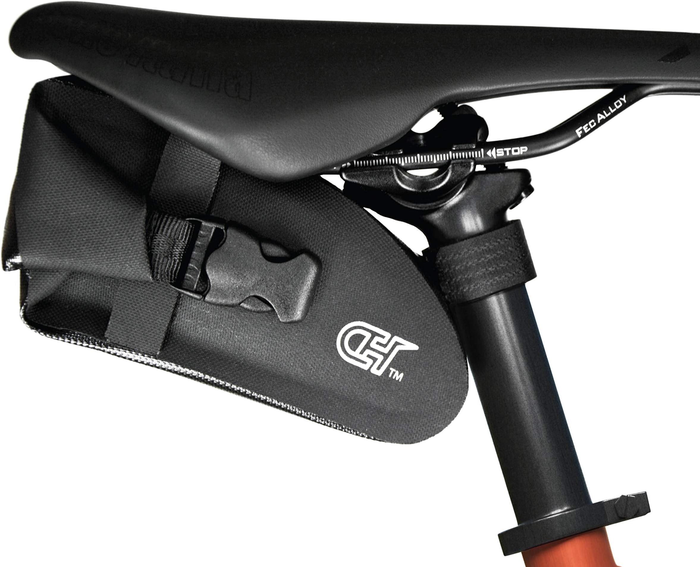 CyclingHero Compact Waterproof Seat Bag –Versatile & Stylish Saddle Wedge Pack with Room for Spare & More –Perfect for Gravel, Road, Mountain Bikes
