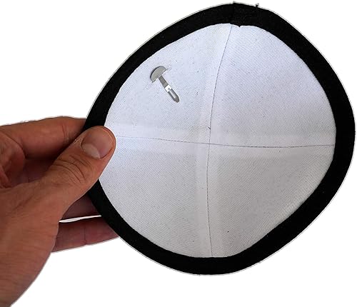 Miniatura 3 de Sombrero kipá de lino para hombres y niños, hermoso, transpirable, cómodo, suave, Yamaka Kippa - para celebrar,