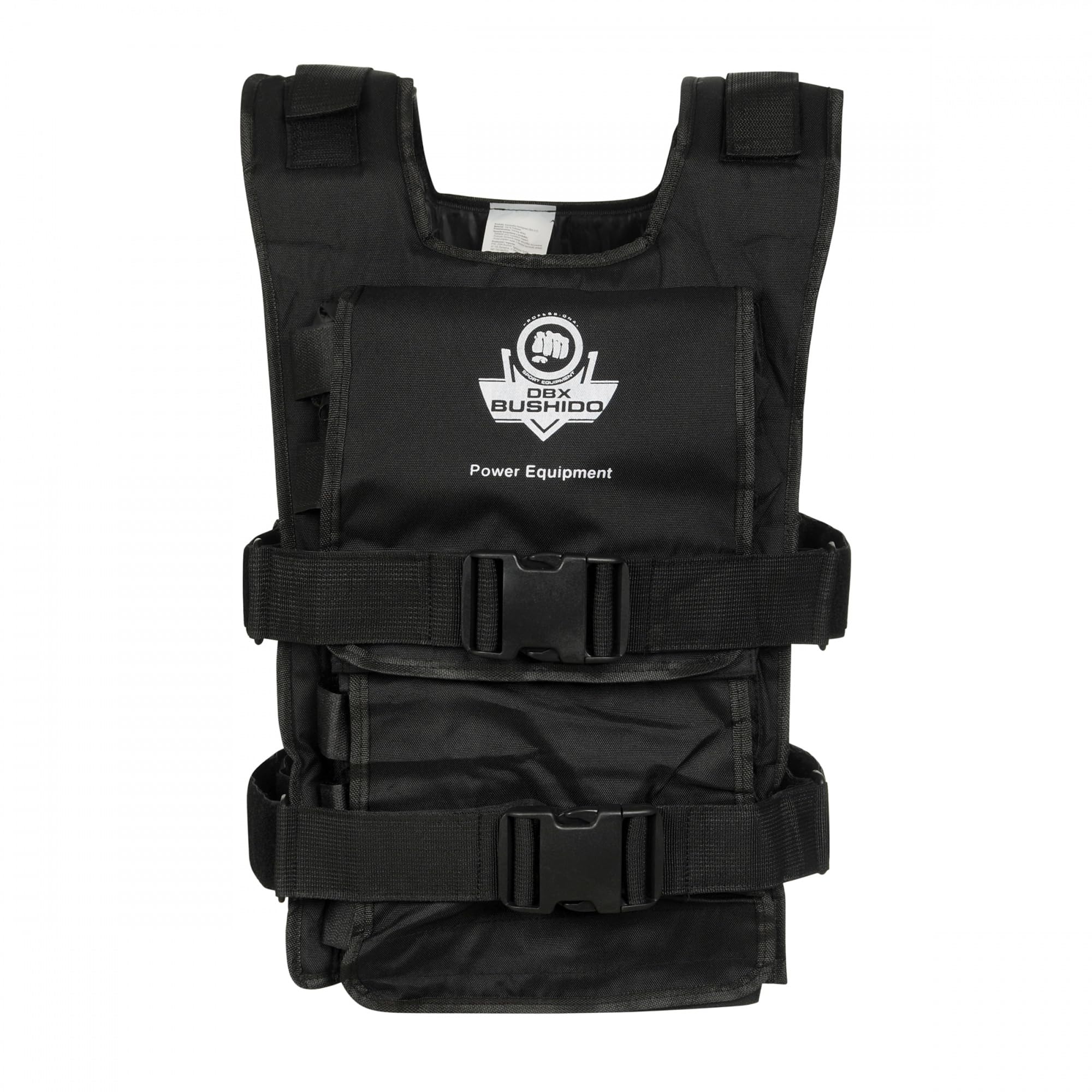 DBX BUSHIDO SPORT Giubbotto Zavorrato da 1 kg a 30 kg - Gilet Zavorrato per I'allenamento Della Forza - Giubbotto Pesi Realizzato in Resistente Materiale Cordura