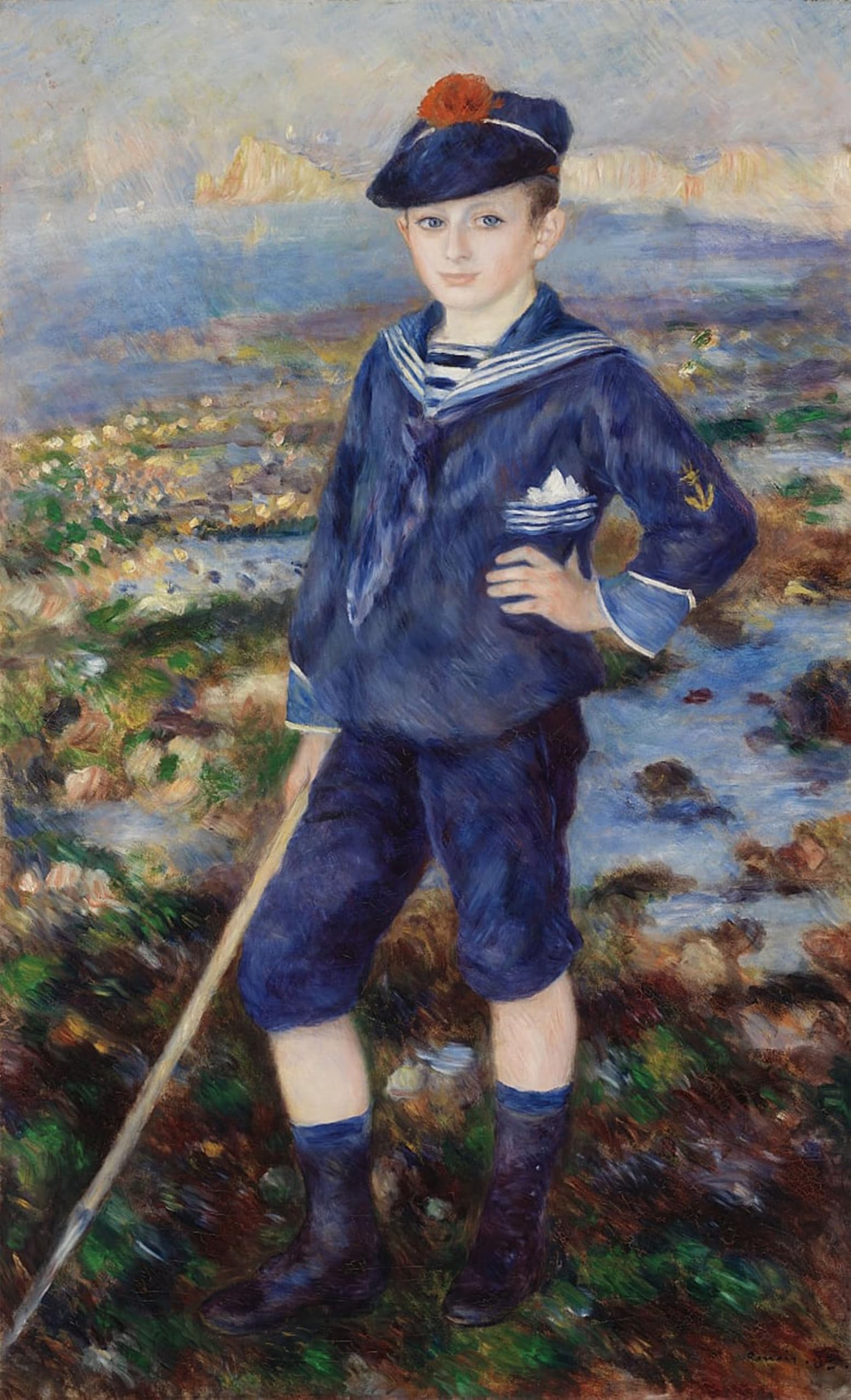 POSTERIIk Famous Print Pop Art Wall Art Graffiti Sailor Boy by Pierre Auguste Renoir Art Prints for Home Decor 60x90cm