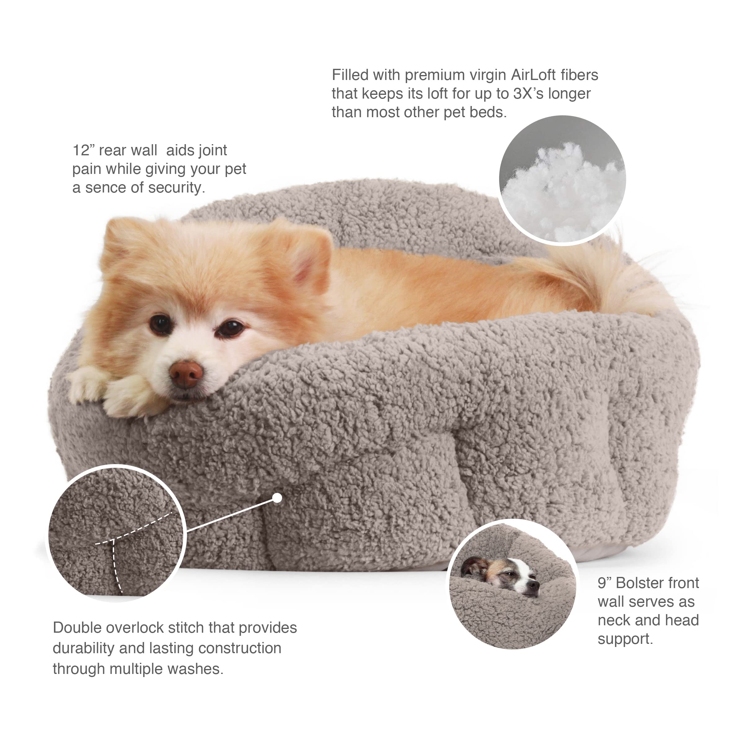 best friends by sheri orthocomfort deep dish cuddler sherpa