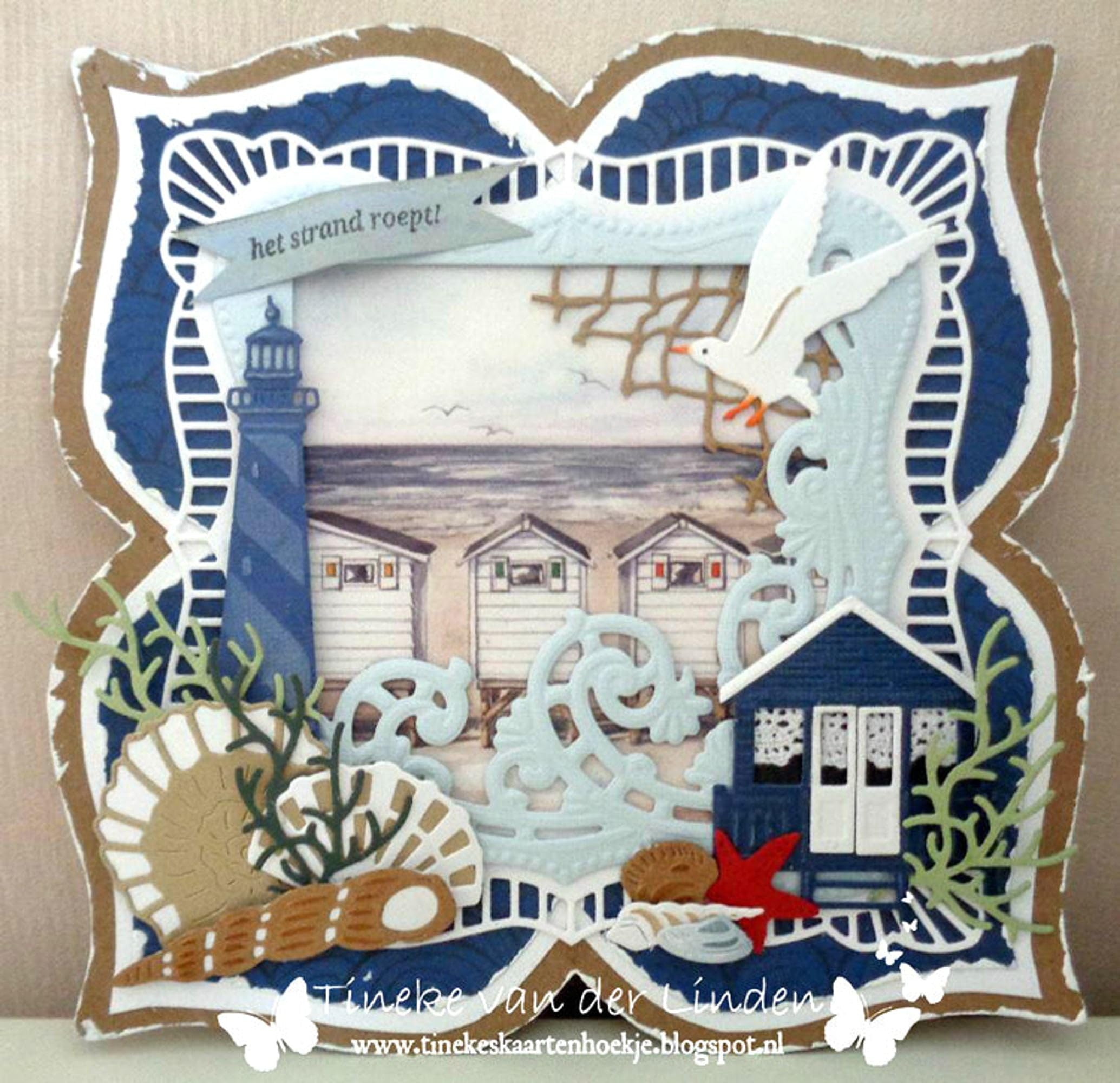 Creatables Anja's Shells Die, Metal, Blue, 19.6 x 10.9 x 0.2 cm