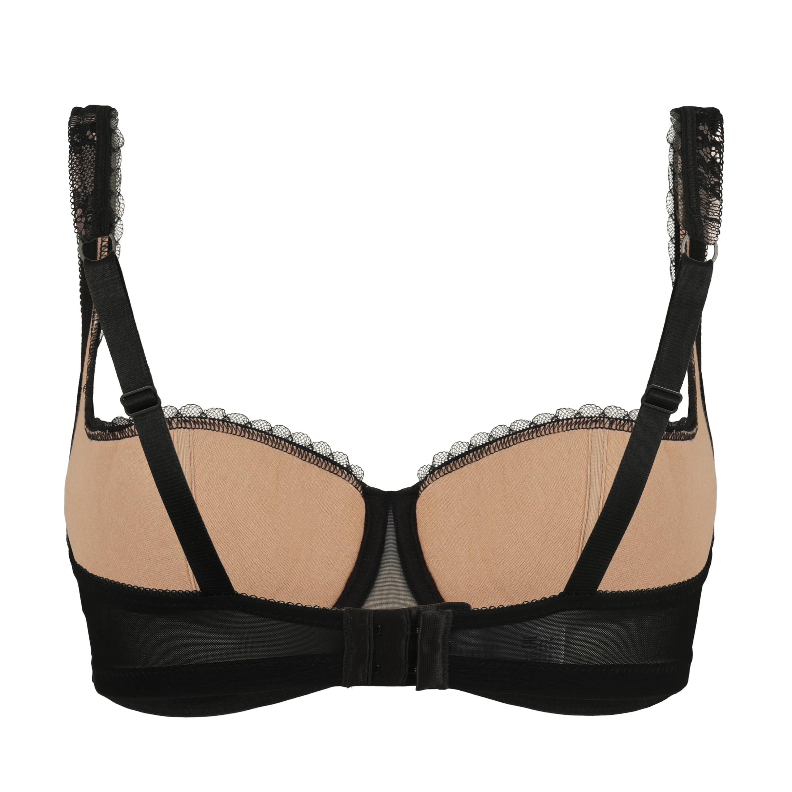 ROSME Sujetador Balconet de Mujer Lingerie con Tirantes Acolchados, colección Laura