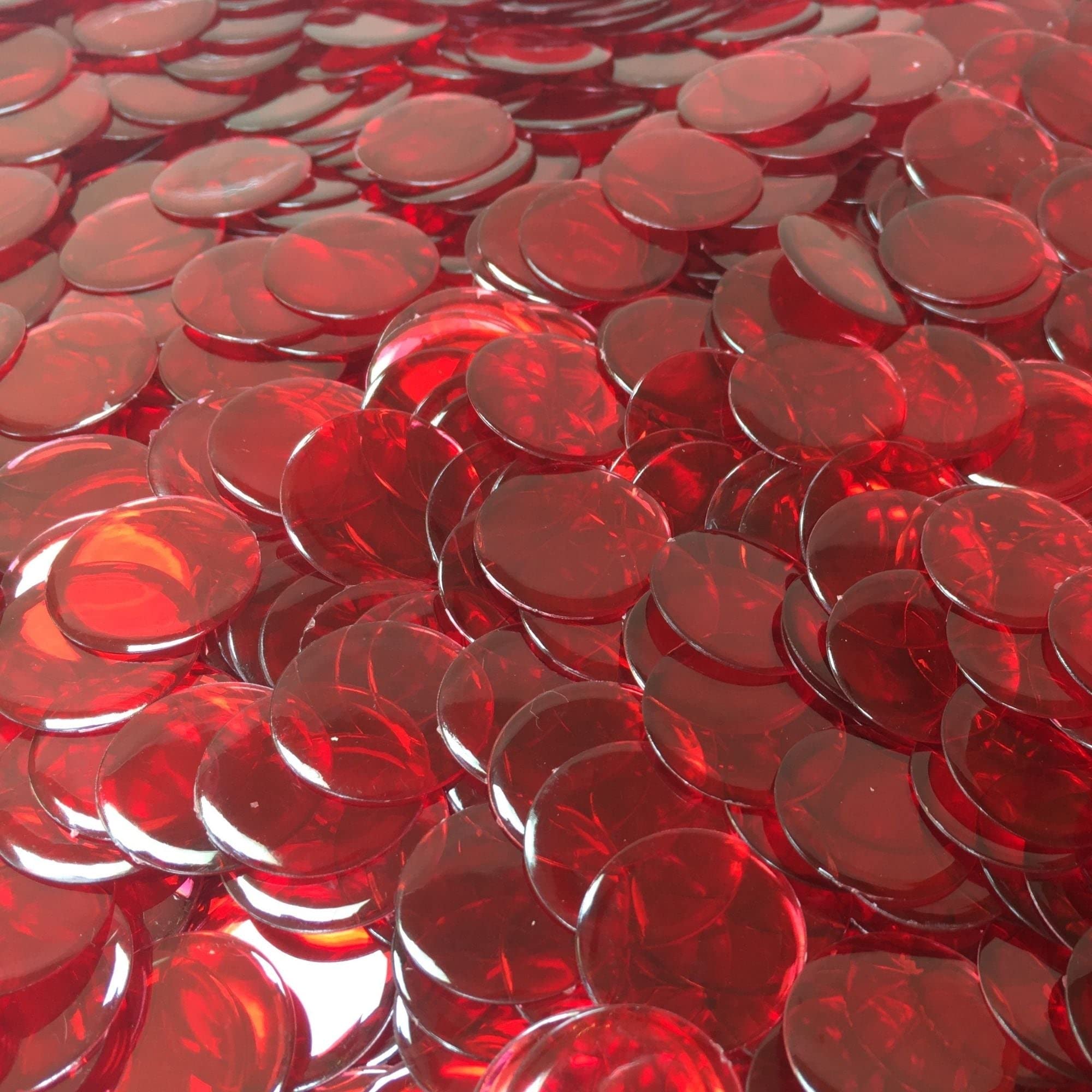 MR CHIPS Plastic Bingo Chips for Games 1000 Count Solid and Transparent Colors Counting 19 Color Choices 3/4 Inch 7/8