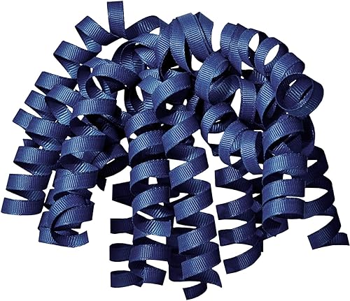 Miniatura 5 de Jillson Roberts Curlie - Lazos de regalo, grogrén azul real (12 piezas)