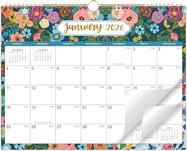 Urneeds 2026 Calendar - 2026 Wall Calendar with 12 Months from Jan. 2026 to Dec. 2026, 11.5" x 15", Wall Calendars Perfect for Office & Home