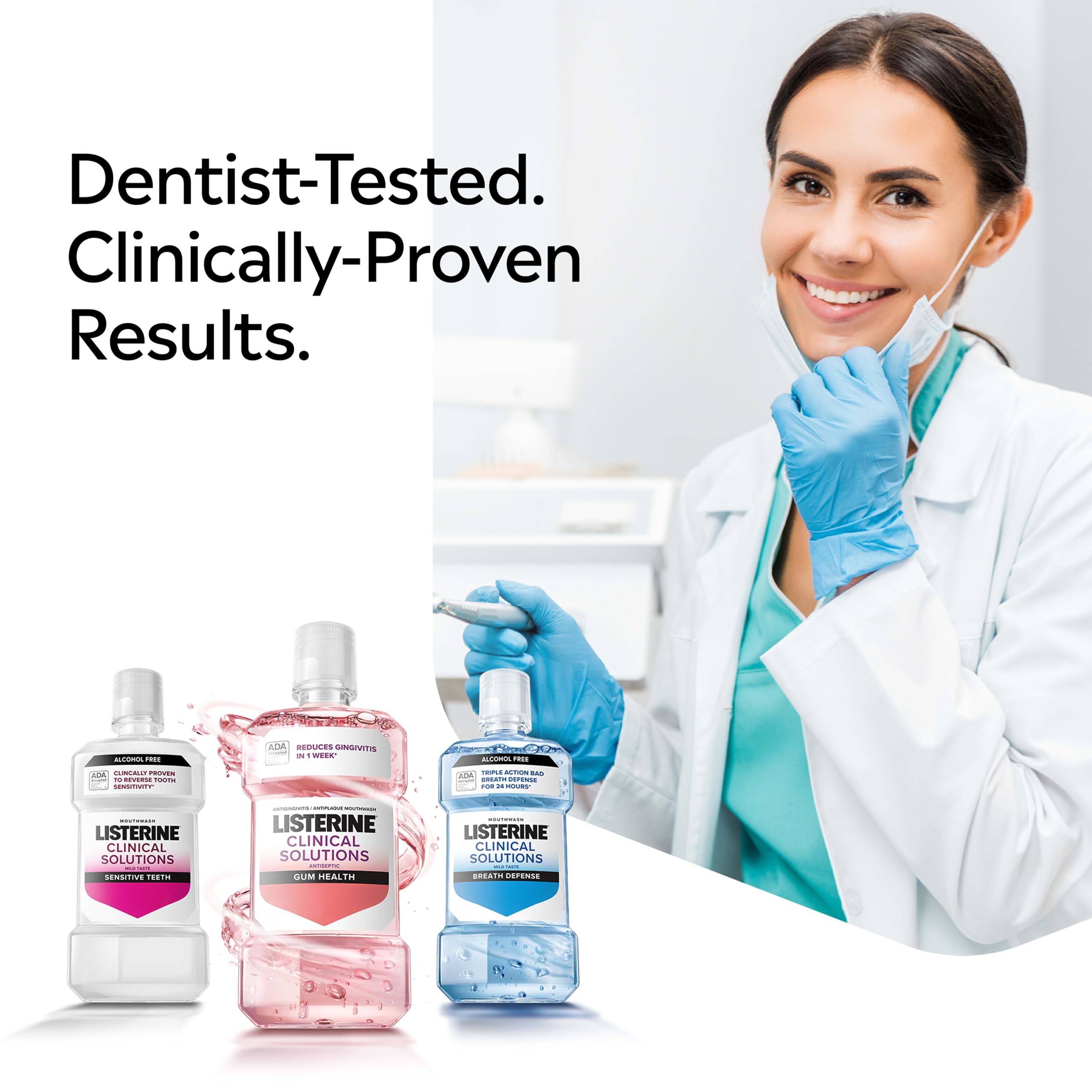 Listerine Sensitive Teeth Mouthwash - 24 Hour Relief -8 Listerine Sensitive Teeth Mouthwash - 24 Hour Relief -8